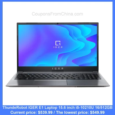 n____S - ThundeRobot IGER E1 Laptop 15.6 inch i5-10210U 16/512GB
Cena: $539.99 (dotą...