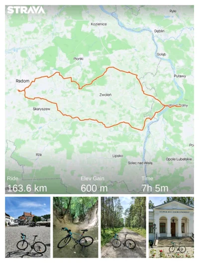 Triban_RC100 - Tym razem Triban RC100 wybrał się w czwartek na mały tour: Radom-prom-...