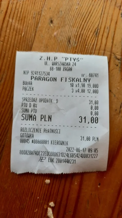 FisioX - Inflację #!$%@?ło ( ಠ_ಠ)
Lokalna piekarnia, 10*duża bułka i trzy paczki z lu...