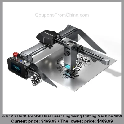 n____S - ATOMSTACK P9 M50 Dual Laser Engraving Cutting Machine 10W
Cena: $469.99 (do...