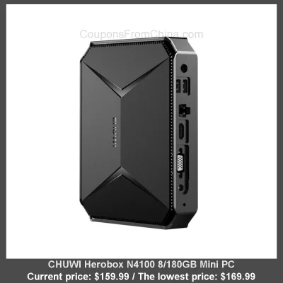 n____S - CHUWI Herobox N4100 8/180GB Mini PC
Cena: $159.99 (dotąd najniższa w histor...