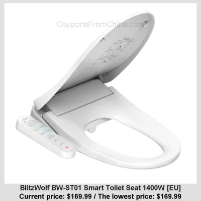 n____S - BlitzWolf BW-ST01 Smart Toliet Seat 1400W [EU]
Cena: $169.99 (dotąd najniżs...