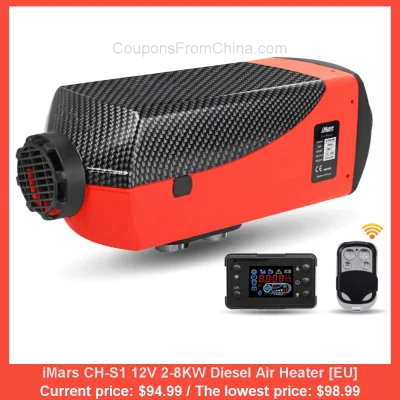 n____S - iMars CH-S1 12V 2-8KW Diesel Air Heater [EU]
Cena: $94.99 (dotąd najniższa ...