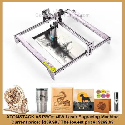 n____S - ATOMSTACK A5 PRO+ 40W Laser Engraving Machine
Cena: $259.99 (dotąd najniższ...