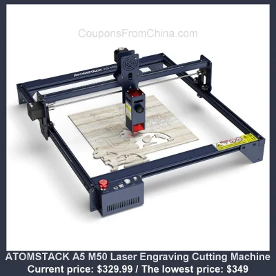 n____S - ATOMSTACK A5 M50 Laser Engraving Cutting Machine
Cena: $329.99 (dotąd najni...