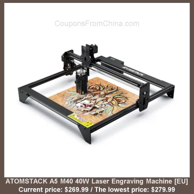 n____S - ATOMSTACK A5 M40 40W Laser Engraving Machine [EU]
Cena: $269.99 (dotąd najn...