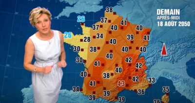 bitcoholic - W 2014r. we francuskiej telewizji pokazano prognozę pogody na rok 2050 c...