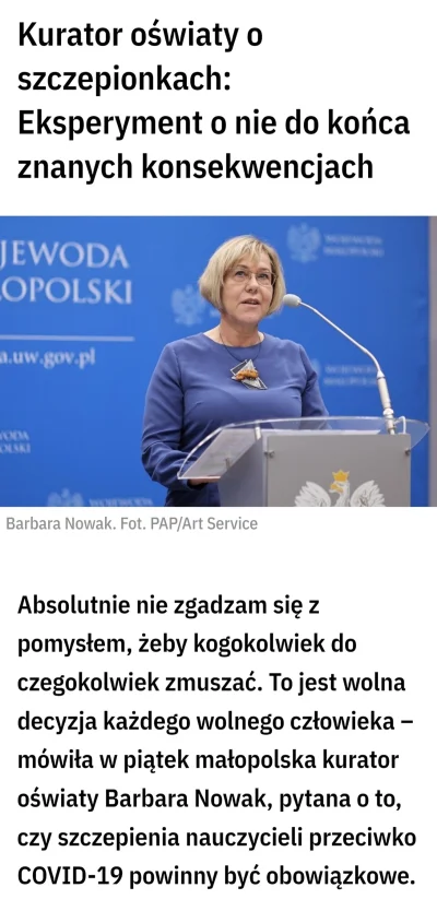 BobMarlej - Dla przypomnienia, to ta sama baba. Antyszczepionkowiec i fundamentalista...