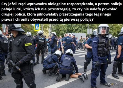 nawacho - Policja oczywiście nic nie może, a czekaj... z maseczkami jednak szło im ni...