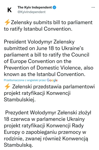 AShans - Przypomnijmy że PiS i Solidarna Polska chciały wypowiedzieć konwencję Stambu...