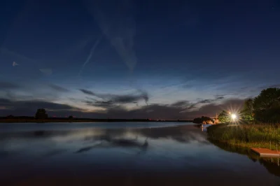 Pregio - #fotografia Obłoki srebrzyste widziane z miasta Gryfino.