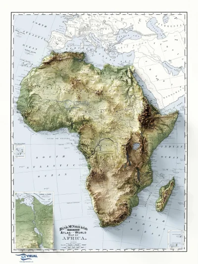 angelo_sodano - Mapa topograficzna Afryki z 1895
#afryka #mapy #mapporn #kartografia...
