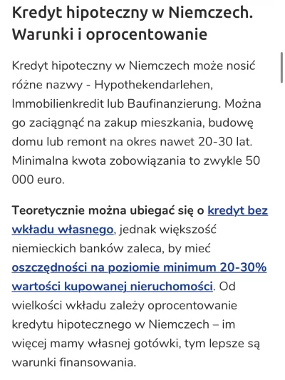 Cierniostwor - @Nowystaryziel: 
 Na zachodzie conajmniej 40% wkładu własnego.
Co?

ht...