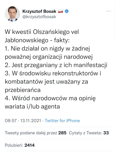 Ktoretojuz_konto - > @Frasad @hohohohoho: Gdyby rządziła Konfederacja to Jabłonowski ...