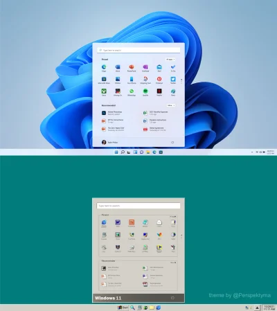 Perspektyma - Stworzyłem szkic z motywem Win 98 dla Win 11 w widoku z nowym menu. To ...