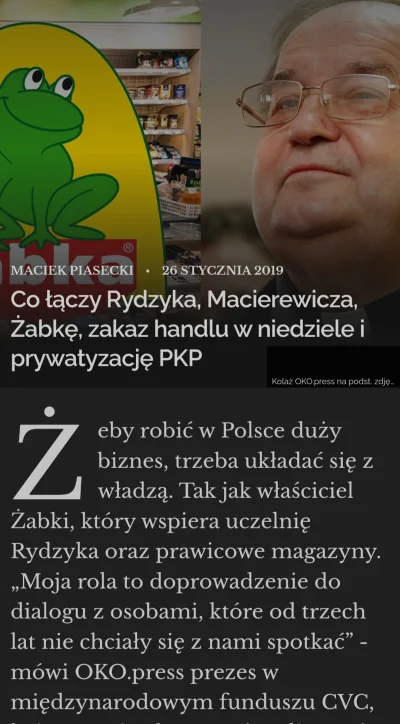 NiespodziewanaRiposta - Jak kogoś dziwi, czemu Żabka ma takie fory, wszystkie restryk...