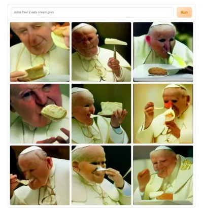 piter91r - Ależ on się zajada tymi kremówkami, to będzie syty papież xd

#dalle #2137...