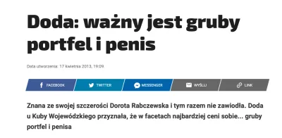 peja3334 - Niezwykle brutalny #dickpill od Dody. 

Doda u Kuby Wojewódzkiego przyzn...