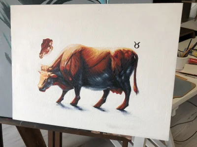 lapko - Krowa
30x40
Farby akrylowe

#malarstwo #tworczoscwlasna #lapkobrazy
