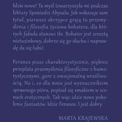 feranos - @Latarenko dużo osób, które przeczytało tę książkę, w tym pisarka, Marta Kr...