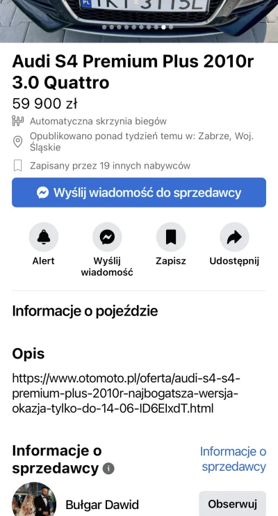 giegiegie - Pan Dawid dla klientów fb ma cenę bardziej adekwatną do przebiegu.