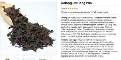 W.....u - > wyjątkową chińska herbata Oolong Da Hong Pao z górskiego rejonu Wuyi w pr...