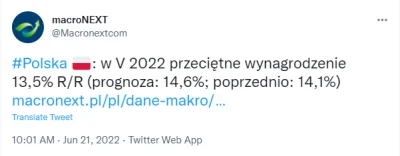 haha123 - Inflacja 13.9% r/r. Wynagrodzenia: 13.5% r/r. 
Dobrze już było.

Jak wid...