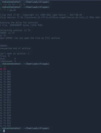 R.....y - #linux
mam 23 pliki w formiacie
s1.7z.001
s1.7z.002
...

jak to wypak...