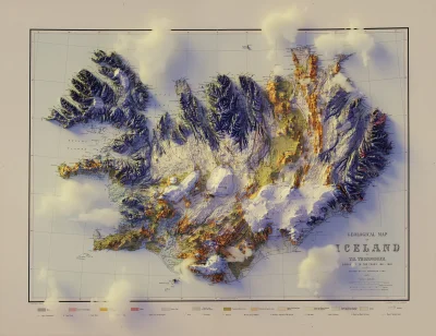 Borealny - Mapa geologiczna Islandii — render 3D
#mapy #islandia #grafika #ciekawostk...