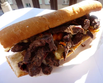 paramyksowiroza - Dziś polecam philly cheesesteak
#gotujzwykopem