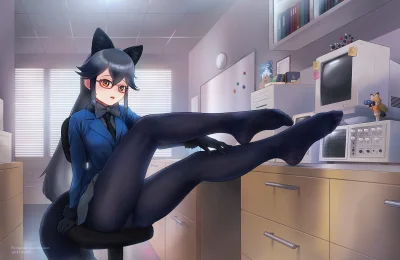 BlackReven - #randomanimeshit #beleven #kemonofriends #silverfox #kitsunemimi #kemono...