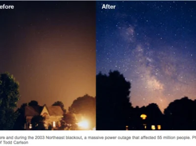 Rasteris - @Anhed: gość zrobił dwa zdjęcia nieba, jedno normalnie i drugie w czasie b...
