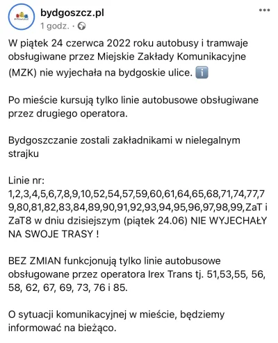Fr0g6ster - #perlapulnocy #bydgoszcz #strajk 
Uwaga ważne! Kierowcy w Bydgoszczy trzy...