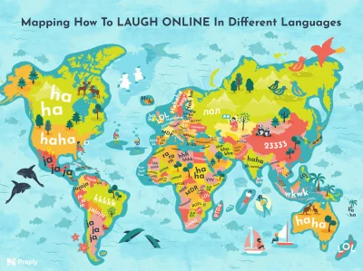 Nupharizar - Mapa pokazująca jak śmieją się ludzie na necie w różnych krajach.

#hehe...