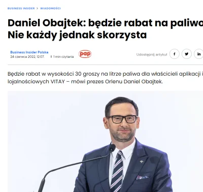 Pawel993 - @pmub: albo niech skoncza strajk bo obajtek za kare nie da obnizki na benz...