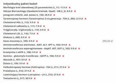smuteg - Chciałem zrobić badanie krwi bo takiego nie robiłem z 15 lat i nie bardzo wi...