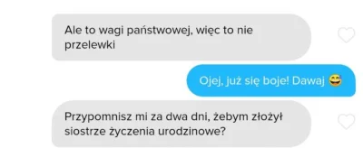 Duzy_Kotlet - Ja pierd .... Koleżanka mi wysłała rozmowę. 
#tinder