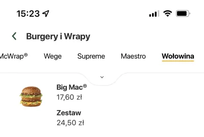 Niss - @mickpl: weź pod uwagę ze ceny bigmaków różnią się w zależności od RESTAURACJI...