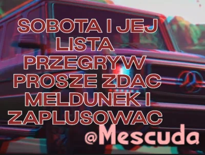 Mescuda - 20:30 lista #przegryw obowiązek zaplusować i napisać komentarz dla wtajemni...