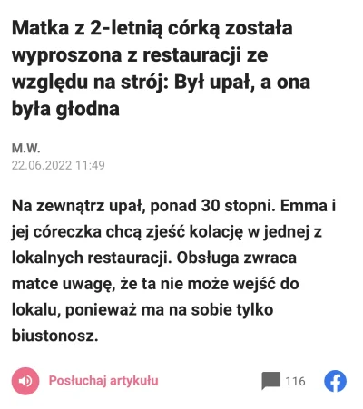 podomka - Influencerki nie wpuszczono do restauracji, ponieważ miała na sobie tylko b...