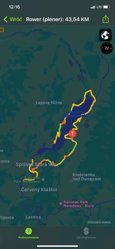 Kimura_kimura - 468 897 +54 = 468 951
Piękna trasa wokół jeziora czorsztynskiego pol...