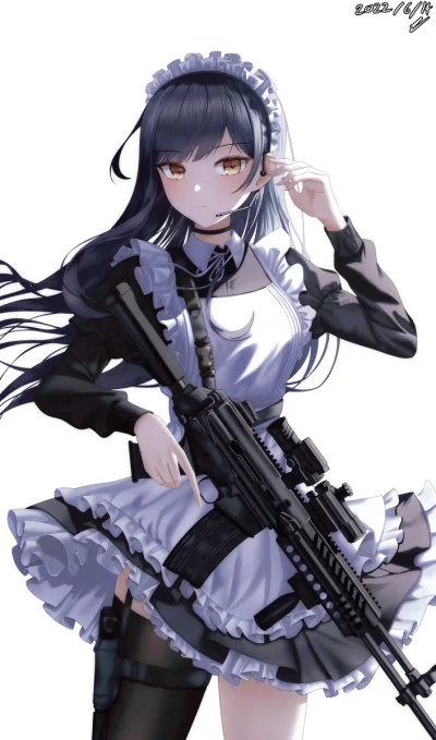 JustKebab - #randomanimeshit #anime #originalcharacter #maid #girlsandguns #pixiv #