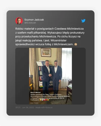 Jimmy_PoP - Co ciekawe ostatnio wiceminister sprawiedliwości Marcin Warchoł wrzucał z...