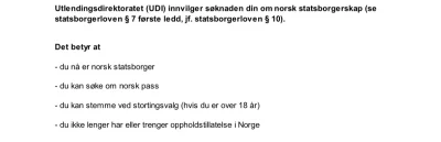 Torian - No i 4miesiace po złożeniu wniosku dostałem w końcu Norweskie obywatelstwo. ...