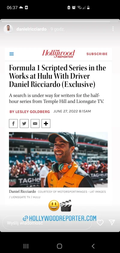 alv001 - Ricciardo z własnym serialem o F1.

Nasuwa się tylko jedno pytanie... Co t...