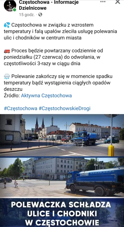 szynszyla2018 - Dbanie o wodę po Polsku ( ͡° ͜ʖ ͡°)ﾉ⌐■-■ #pogoda #slask