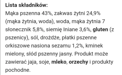 czosnkowy_wyziew - @marceli97: A co jest nie tak ze składem tego chleba?