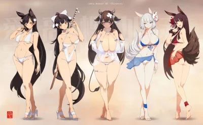 synbozy777 - #kaga #akagi #atago #takao #kashino #randomanimeshit #kemonomimi #kitsun...