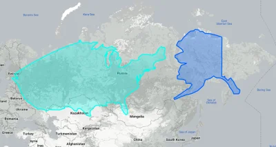 severnight - Stany w porównaniu z Rosją