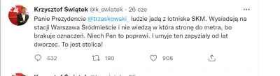 Jacek38 - @jaroty: chwilę wcześniej pluł na Trzaskowskiego za stan stacji Warszawa śr...